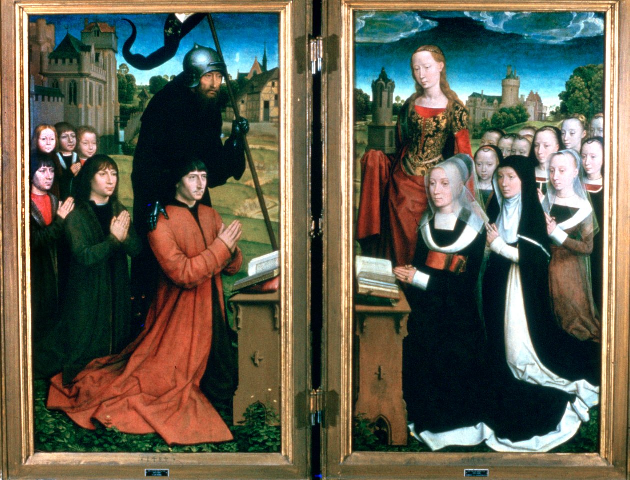 Tríptico da família Moreel, 1484 de Hans Memling