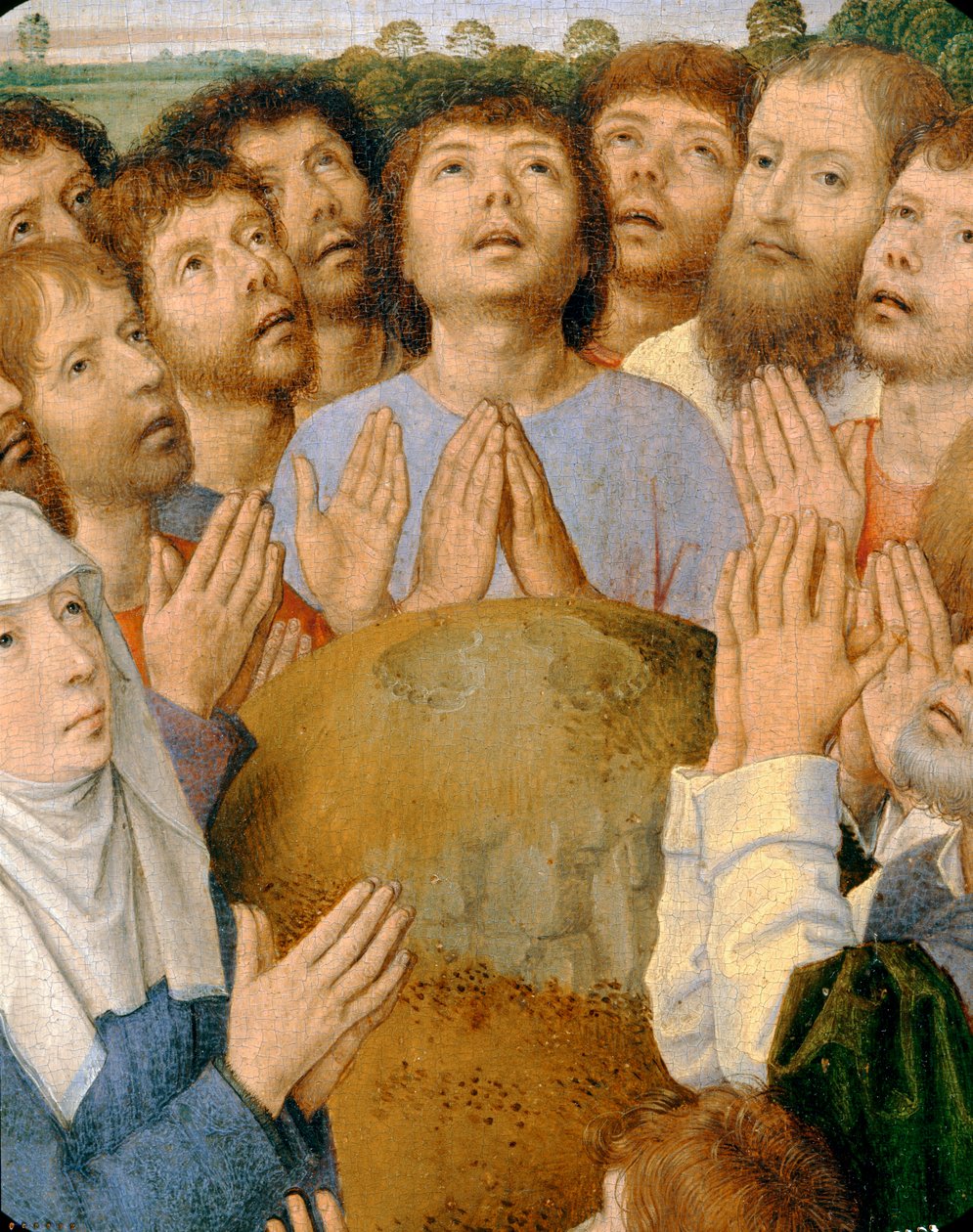 Tríptico da Ressurreição ... de Hans Memling