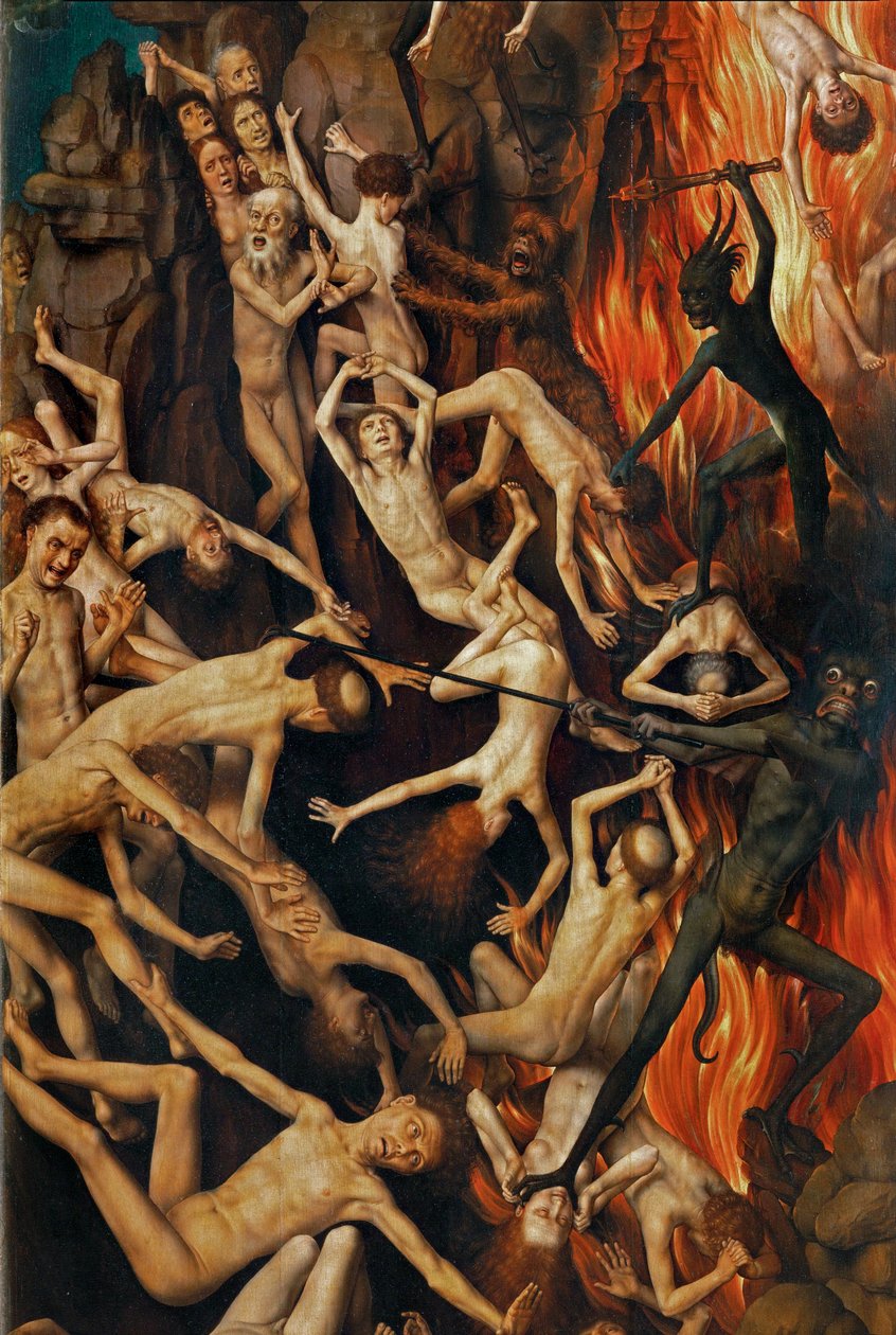Tríptico do Juízo Final, persiana direita (óleo sobre madeira) de Hans Memling
