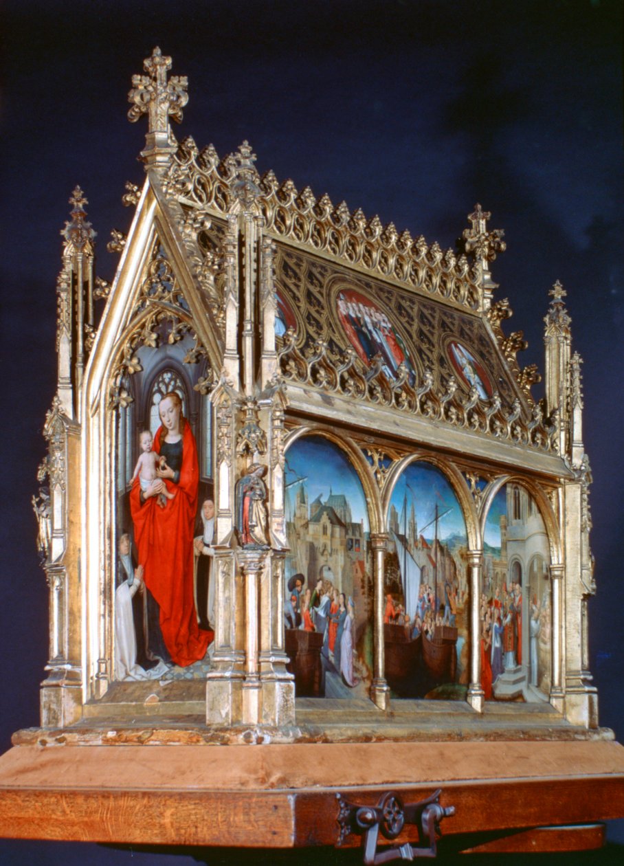 Virgem e Criança, Santuário de Santa Úrsula, 1489 de Hans Memling