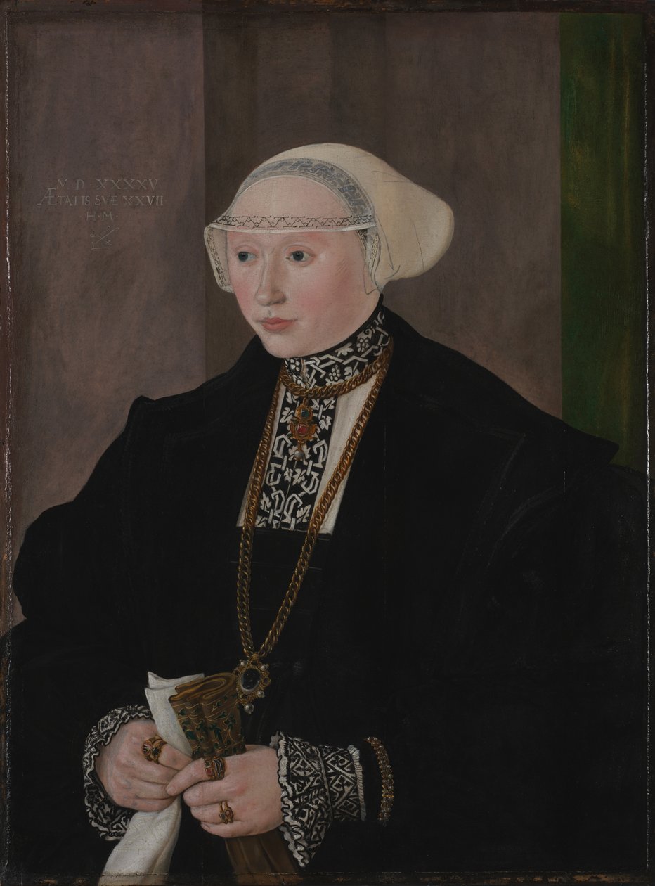 Retrato de Maria Kitscher, esposa de Freyberg de Hans Mielich