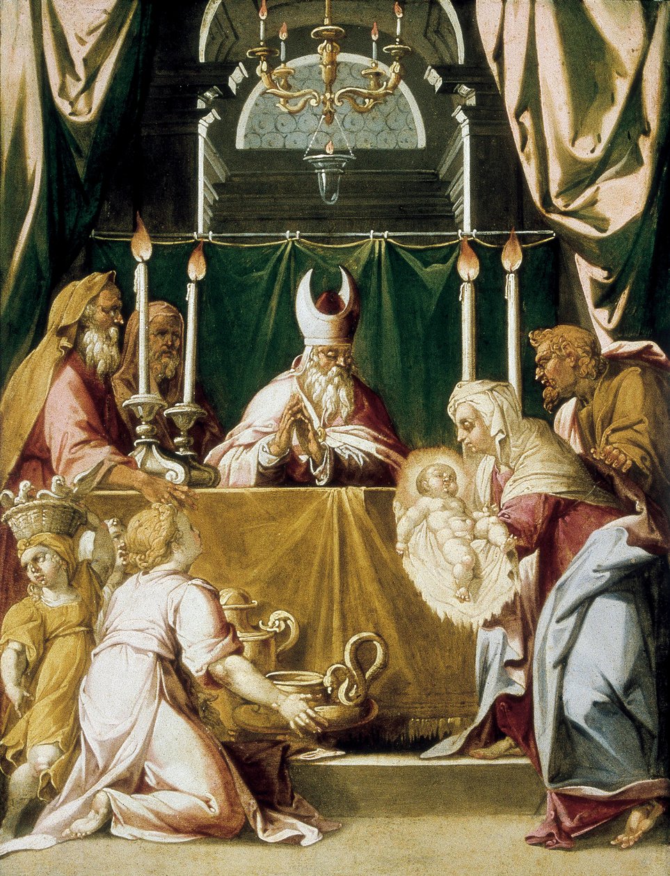 A Apresentação no Templo de Hans Muelich or Mielich