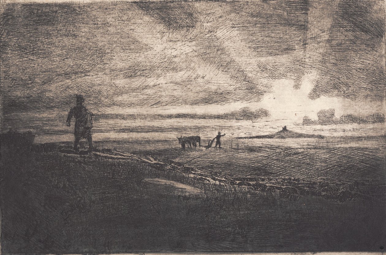 "O agricultor vai ao campo" de Hans Nikolaj Hansen