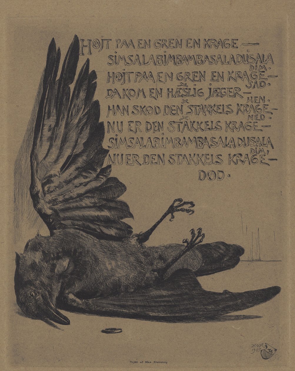 No alto de um galho de Hans Nikolaj Hansen