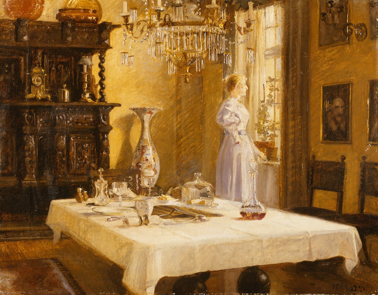 A chegada tardia, 1894 de Hans Nikolaj Hansen