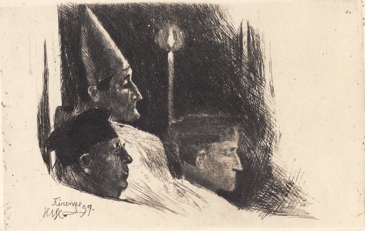 "Arcebispo de Florença celebra Missa de Páscoa" de Hans Nikolaj Hansen