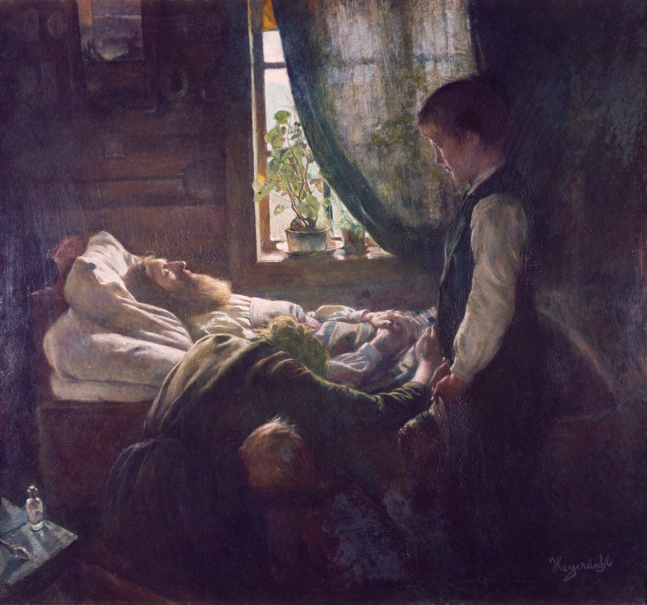 O leito de morte dos trabalhadores de Hans Olaf Heyerdahl