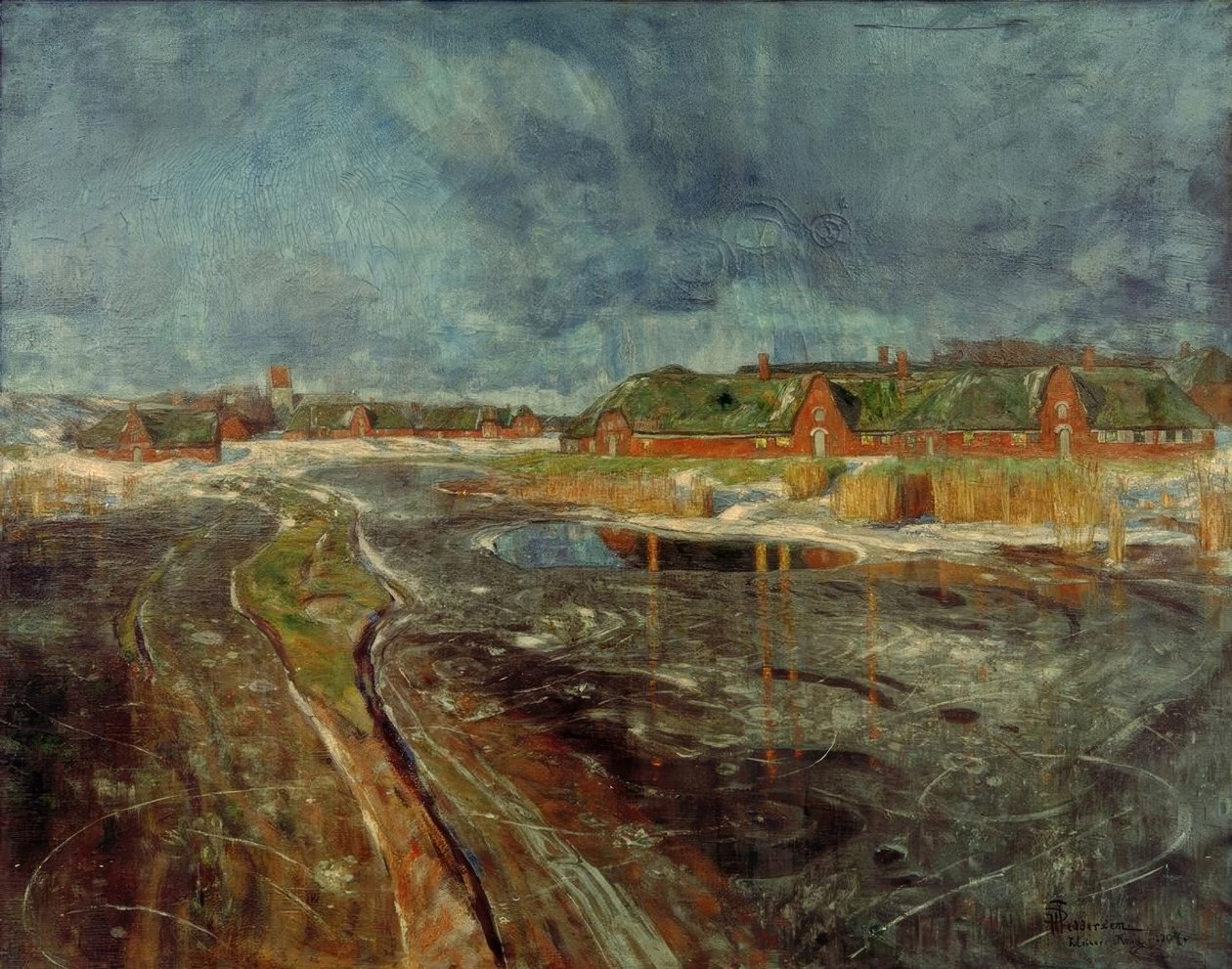 Inverno na Frísia do Norte de Hans Peter Feddersen der Jüngere