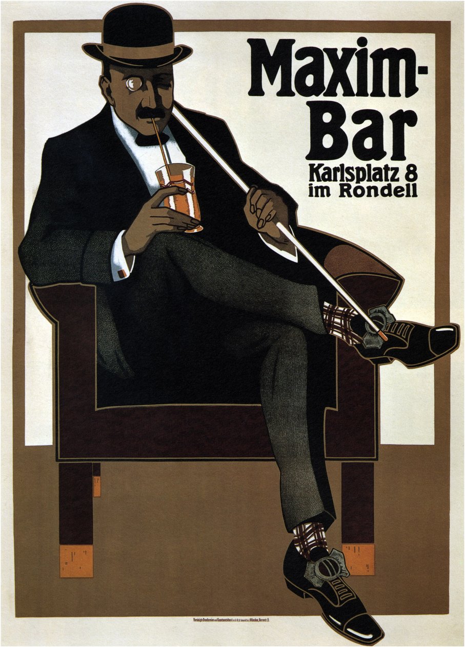 Maxim Bar, 1907 de Hans Rudi Erdt