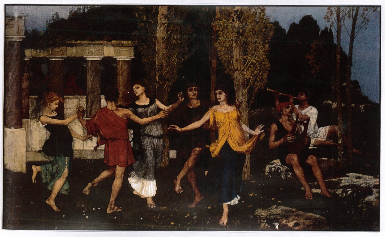 Um idílio da Arcada, 1879 de Hans Sandreuter