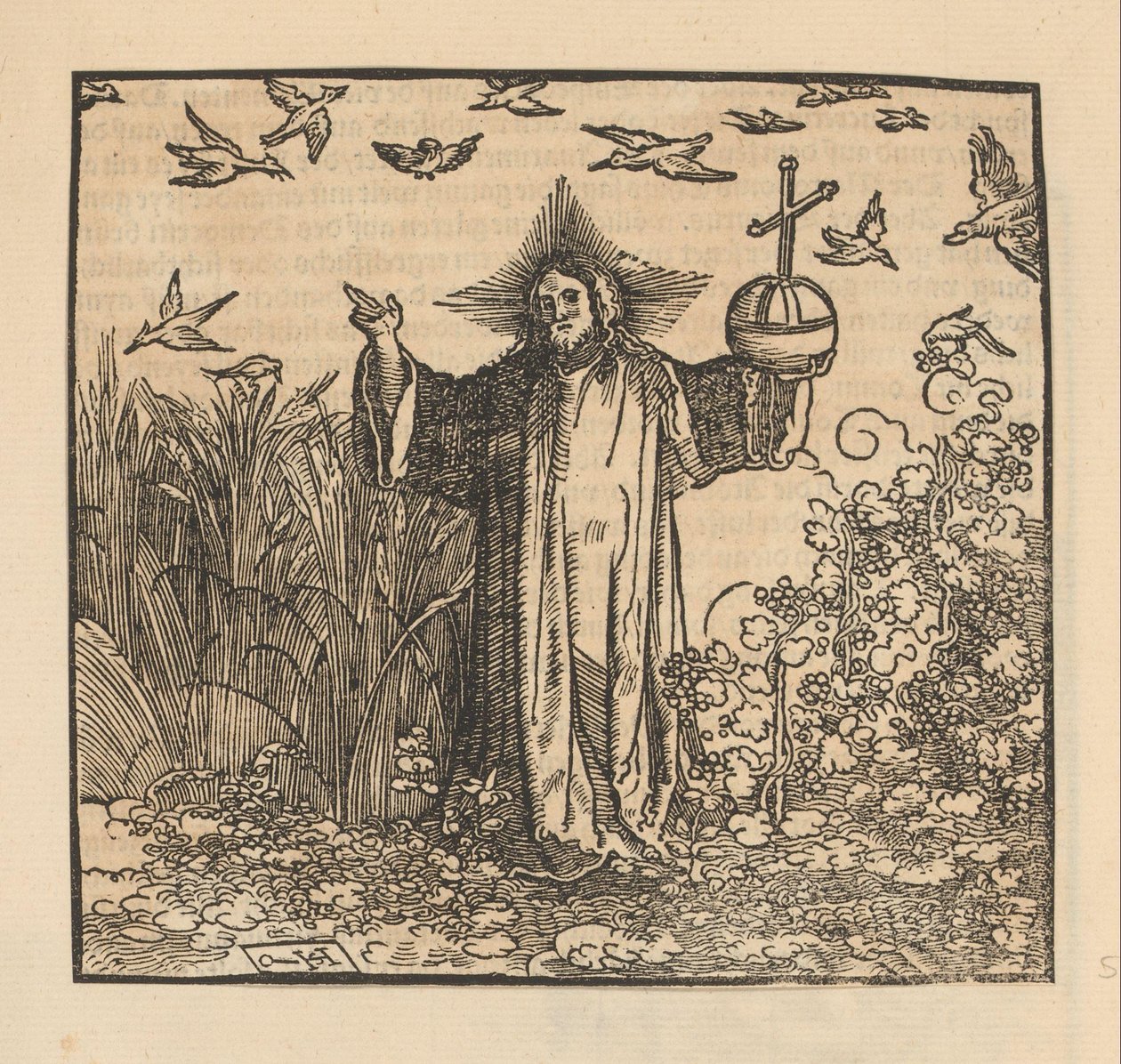 Cristo como Salvator Mundi de Hans Schäufelein (possibly)