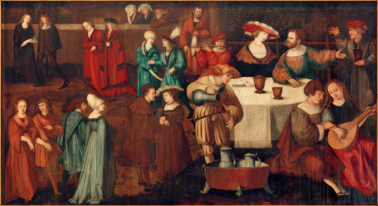 O Banquete de Herodes de Hans Schäufelein