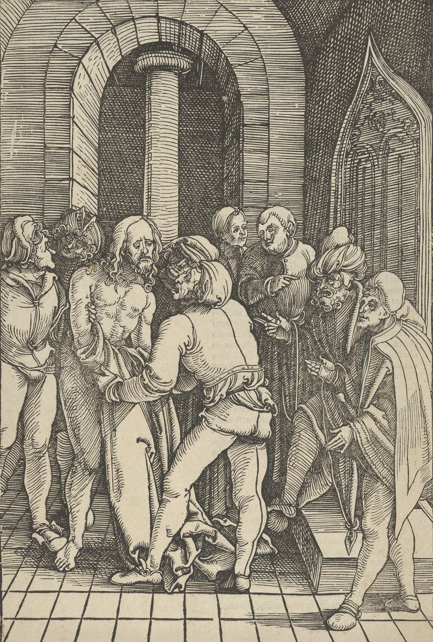 Cristo Despojado, do Espelho da Paixão de Nosso Senhor Jesus Cristo, 1507 de Hans Schäufelein the Elder
