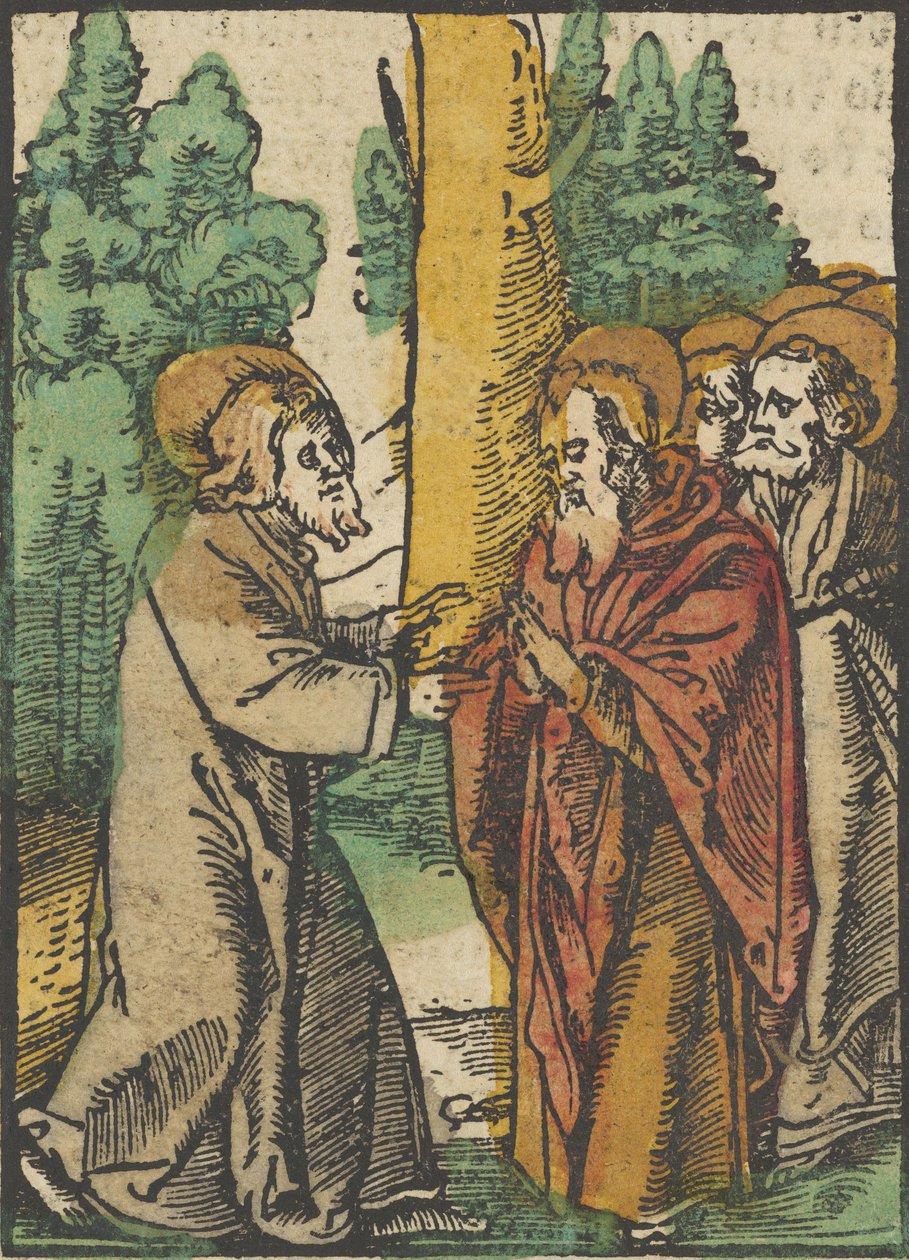 Cristo Ensinando os Discípulos, 1, de Das Plenarium, 1517. de Hans Schäufelein the Elder