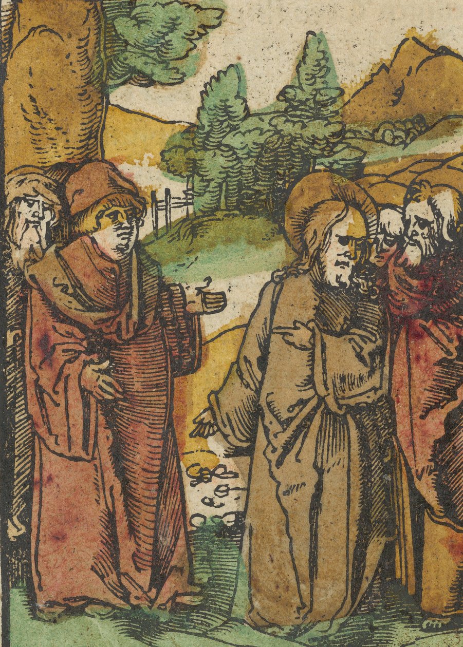 Cristo advertindo os discípulos de falsos profetas, de Das Plenarium, 1517. de Hans Schäufelein the Elder