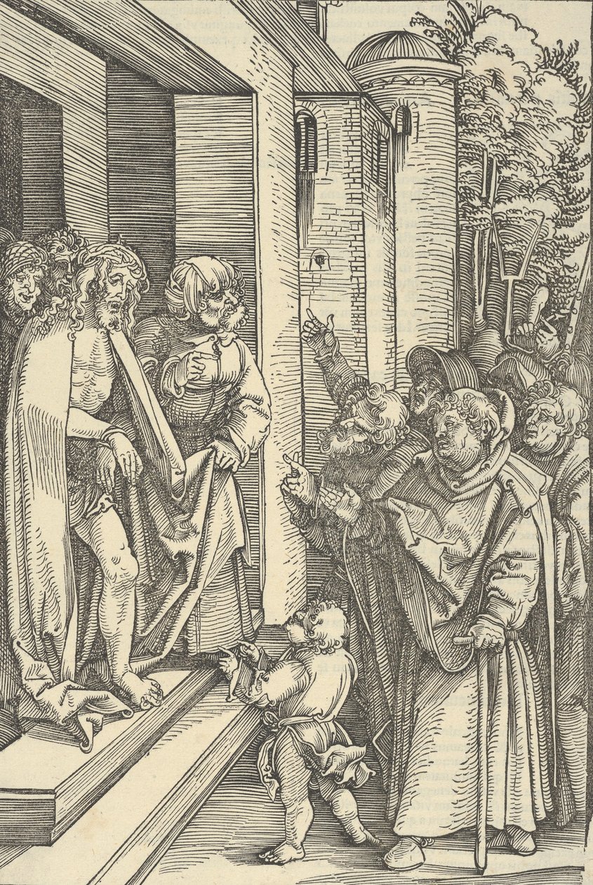 Eis o Homem, do Espelho da Paixão de Nosso Senhor Jesus Cristo, 1507 de Hans Schäufelein the Elder
