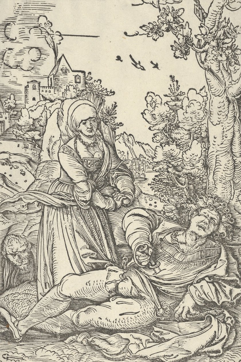 Píramo e Tisbe, ca. 1509-10. de Hans Schäufelein the Elder