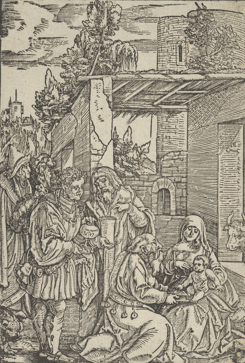 A Adoração dos Magos, de Ewangeli e Epístola, 1512. de Hans Schäufelein the Elder