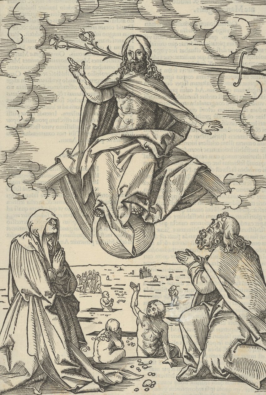 O Juízo Final, do Espelho da Paixão de Nosso Senhor Jesus Cristo, 1507 de Hans Schäufelein the Elder