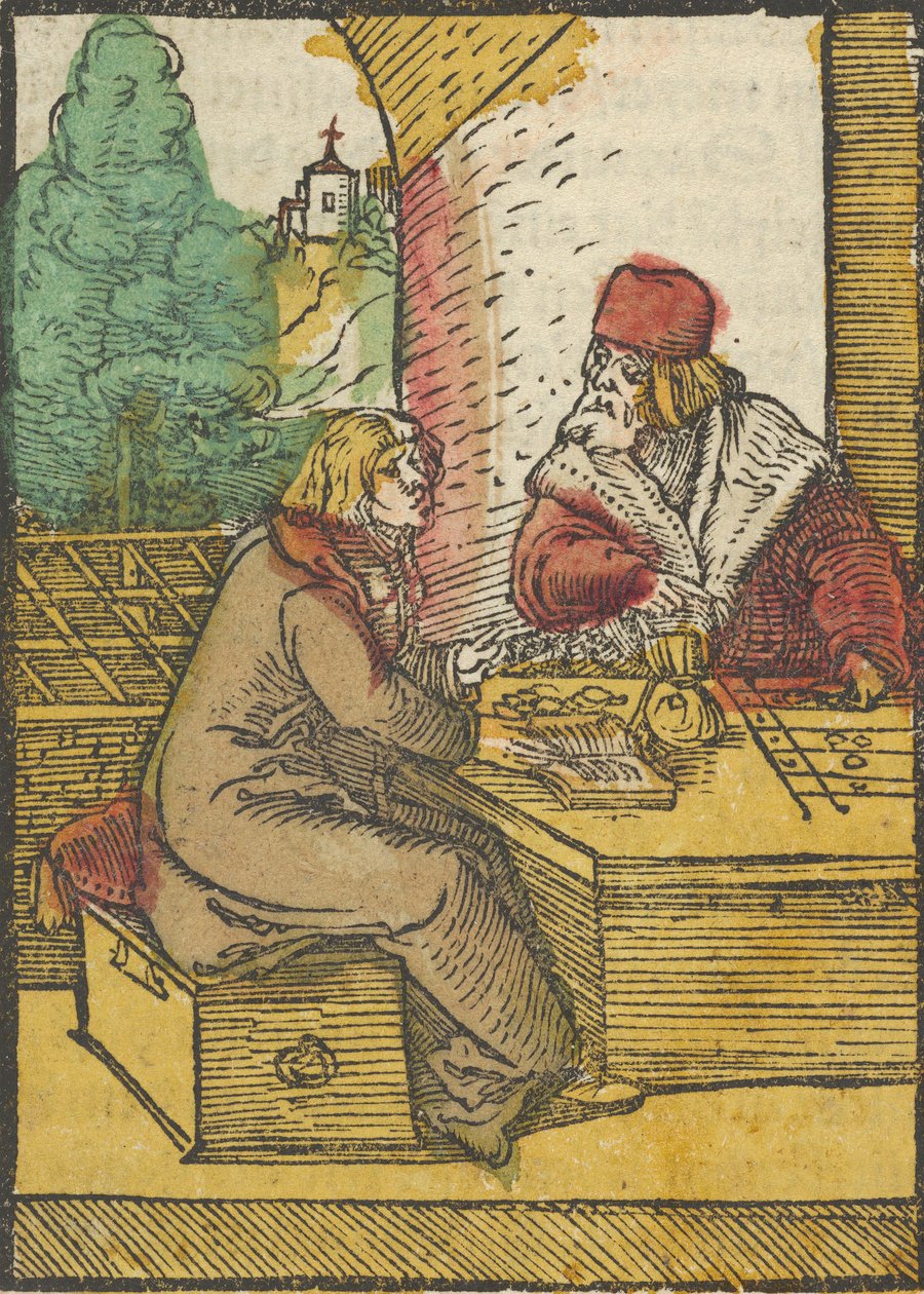 A parábola do rico e da governanta, 2, de Das Plenarium, 1517. de Hans Schäufelein the Elder