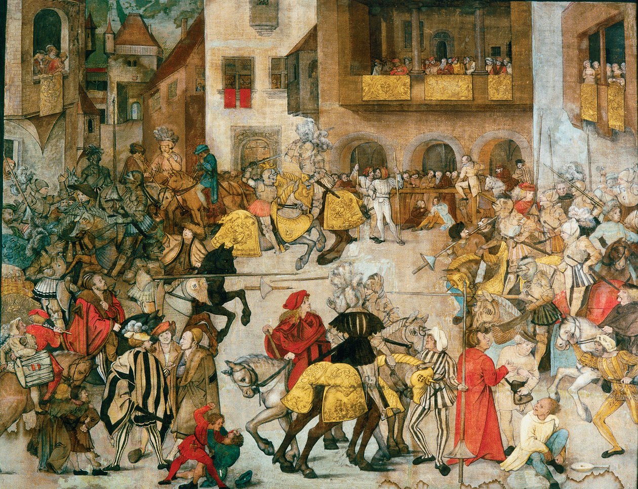 Torneio de Cavaleiros, ca 1509-1510 de Hans Schäufelin