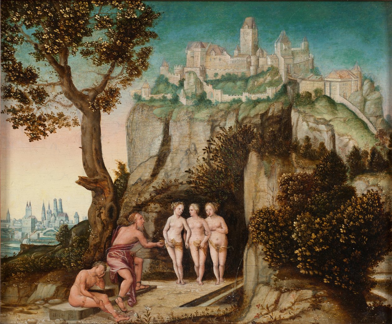 O julgamento de Paris, c.1540-60 de Hans Schöpfer