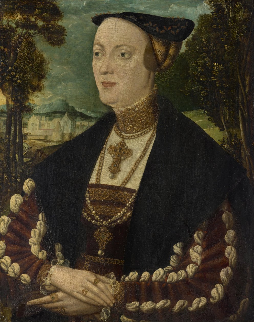 Retrato de uma senhora nobre de Hans Schöpfer der Ältere