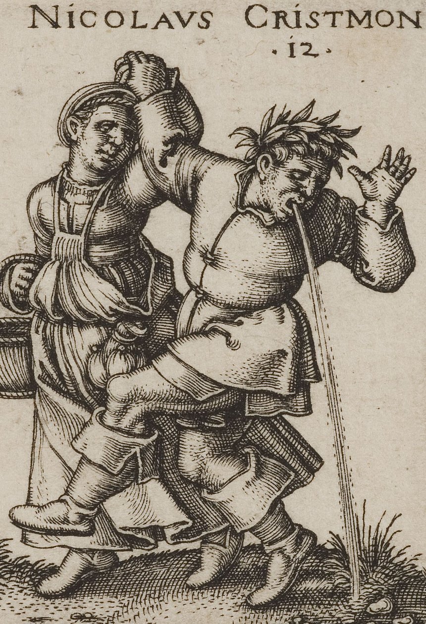 Beham A festa dos camponeses 1546 bl 06 pormenor de Hans Sebald Beham