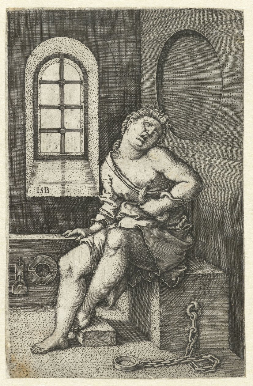 Morte de Cleópatra de Hans Sebald Beham