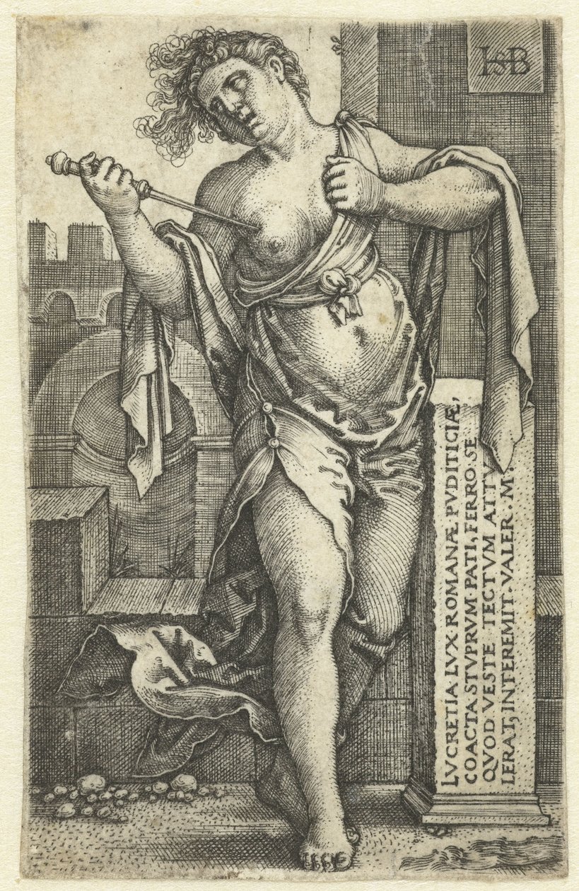 Morte de Lucrécia de Hans Sebald Beham