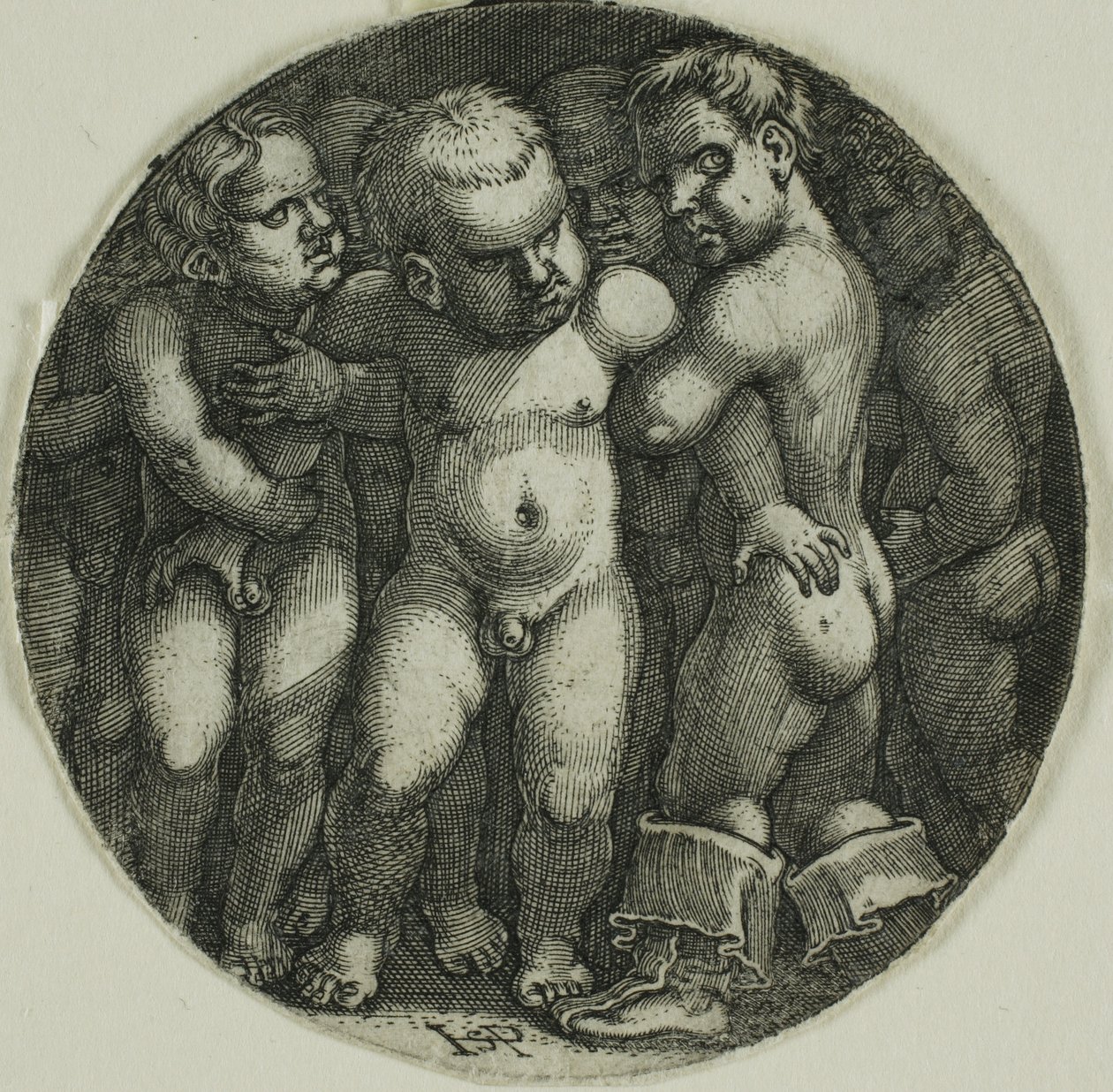 Oito rapazes de Hans Sebald Beham