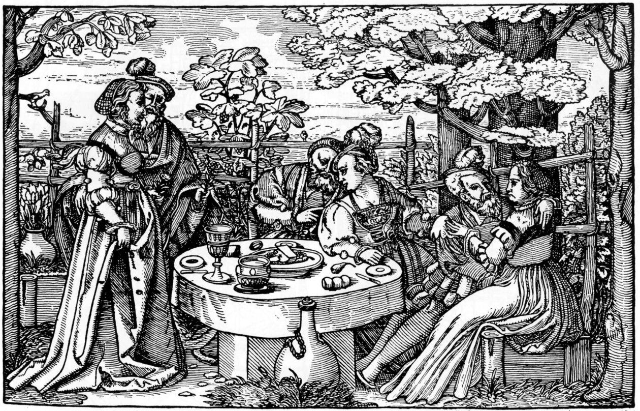 Jardim na Alemanha de Hans Sebald Beham