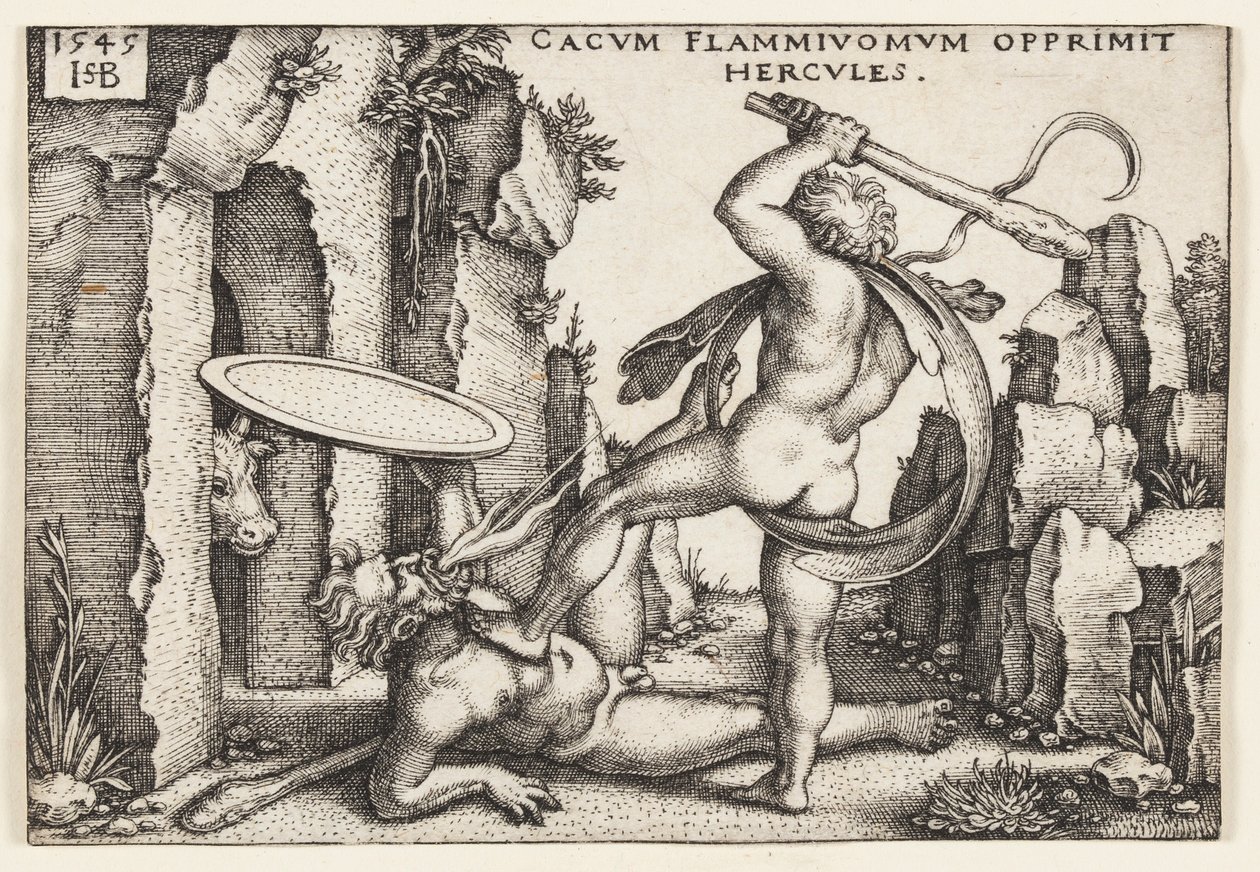 Hércules e Cacus de Hans Sebald Beham