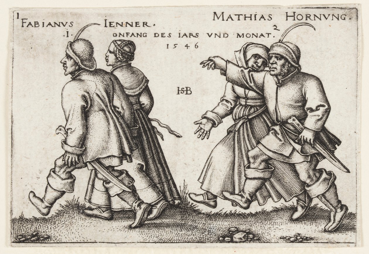 janeiro e fevereiro de Hans Sebald Beham