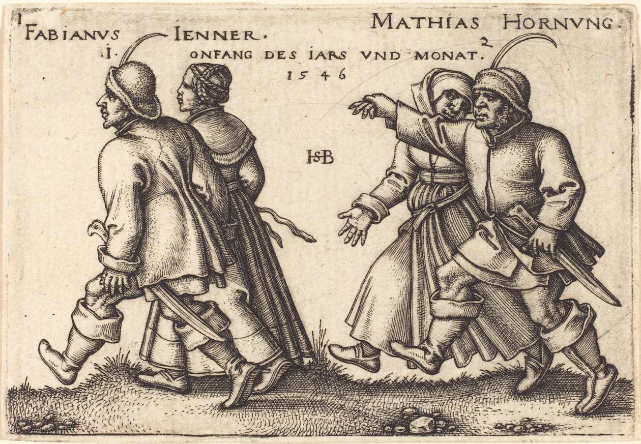 janeiro e fevereiro de Hans Sebald Beham