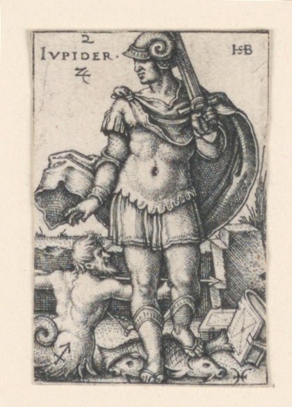 Júpiter, de Os Sete Planetas de Hans Sebald Beham