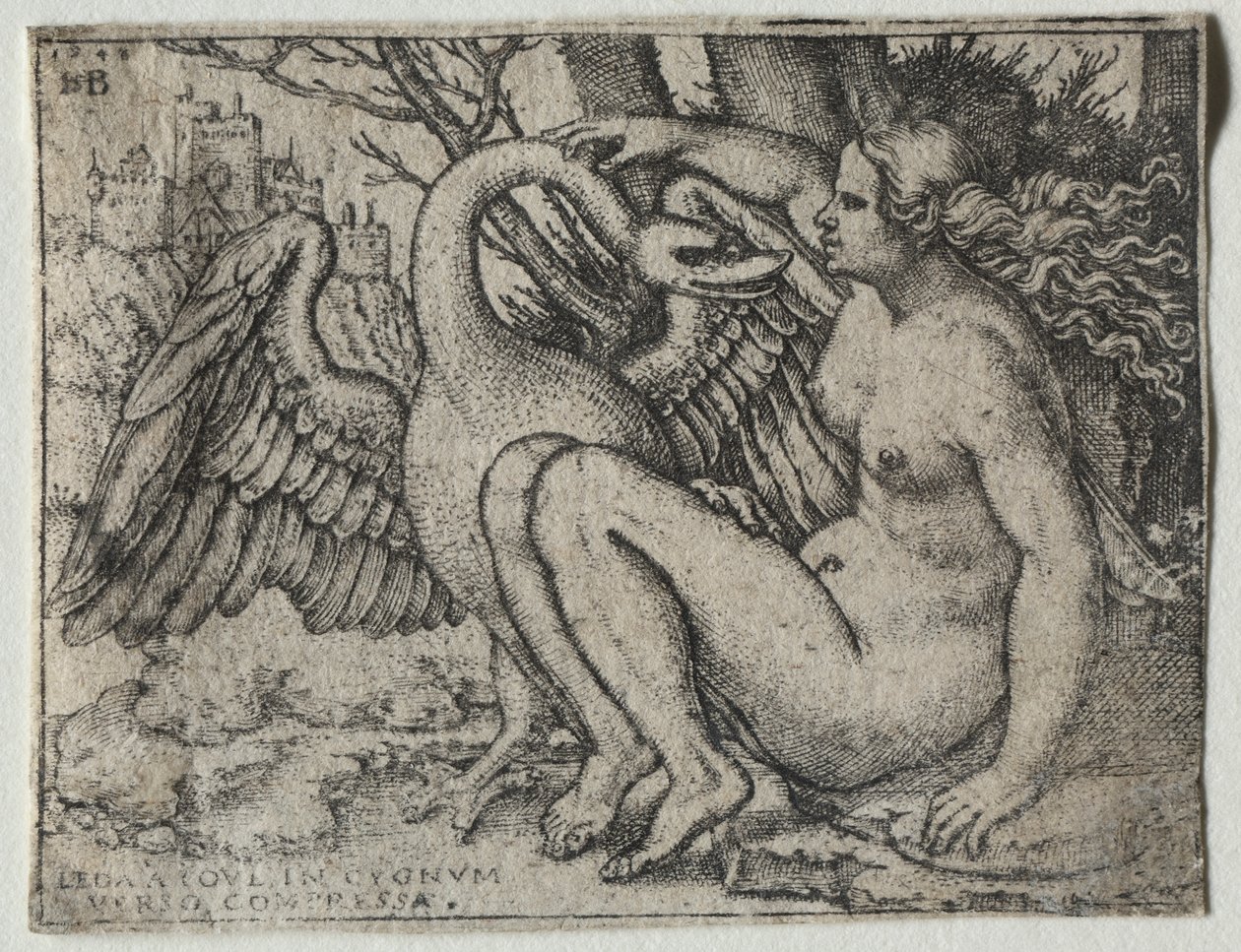Leda e o Cisne de Hans Sebald Beham