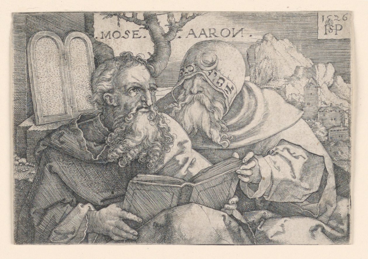 Moisés e Arão de Hans Sebald Beham