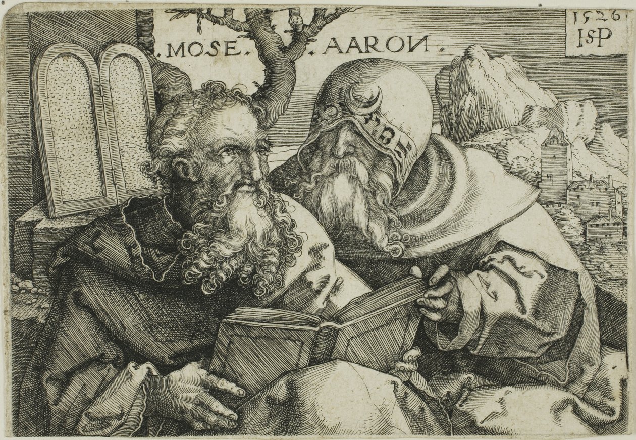 Moisés e Arão de Hans Sebald Beham