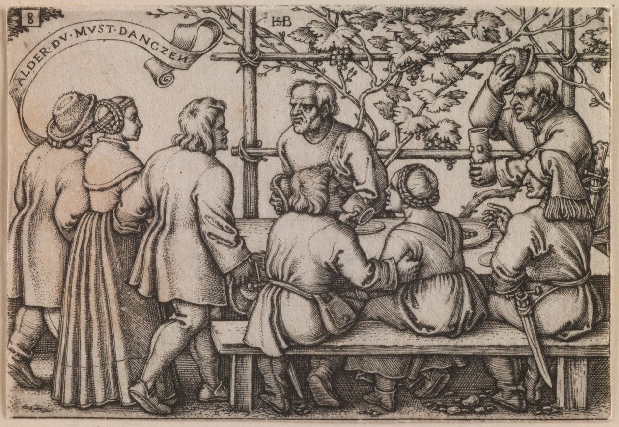 "Festa dos Camponeses" da série "A Festa dos Camponeses ou Os Doze Meses" de Hans Sebald Beham