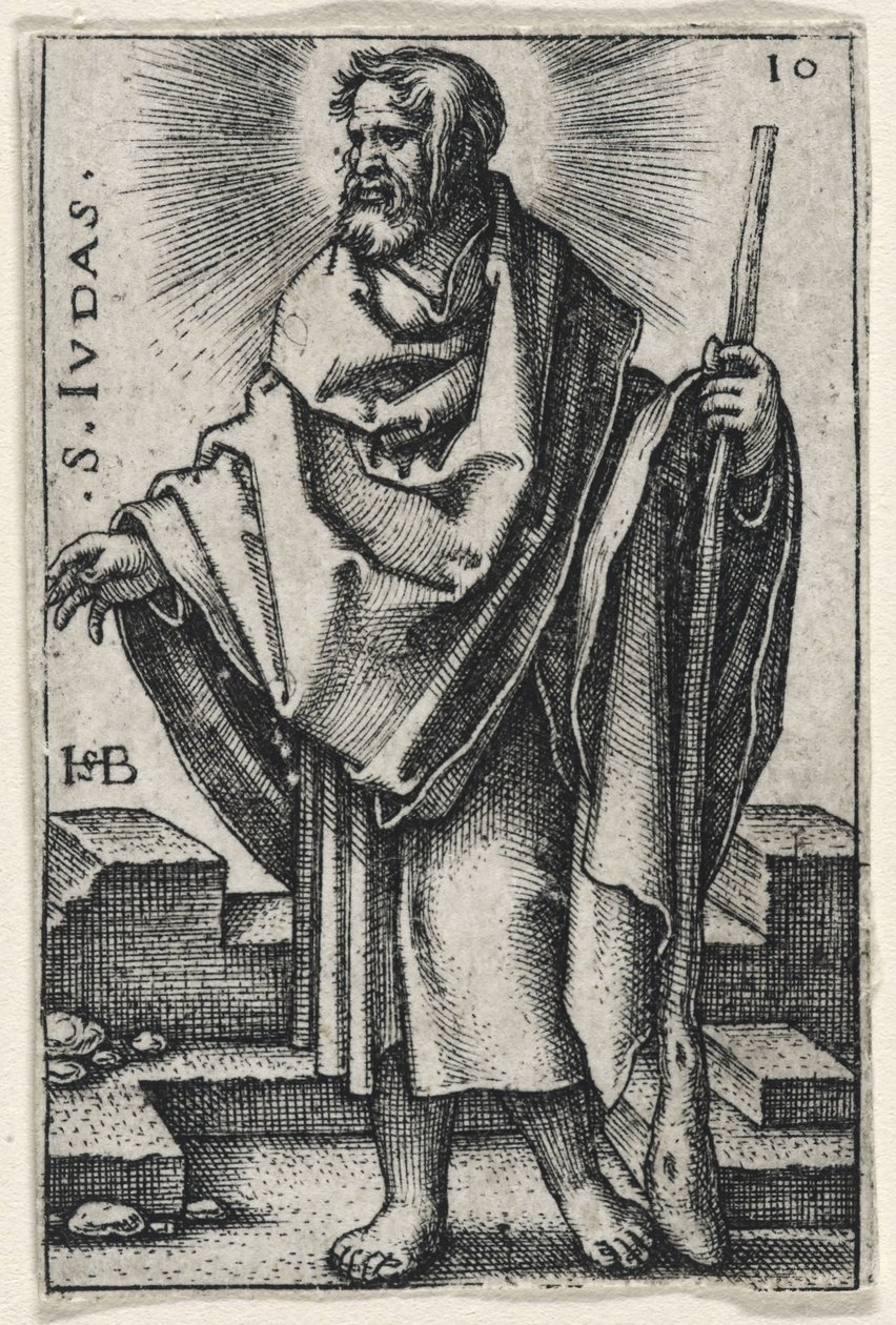 São Judas Tadeu, 1541-46 de Hans Sebald Beham