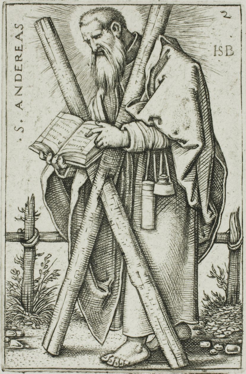 Santo André, placa 2 de Os Doze Apóstolos de Hans Sebald Beham