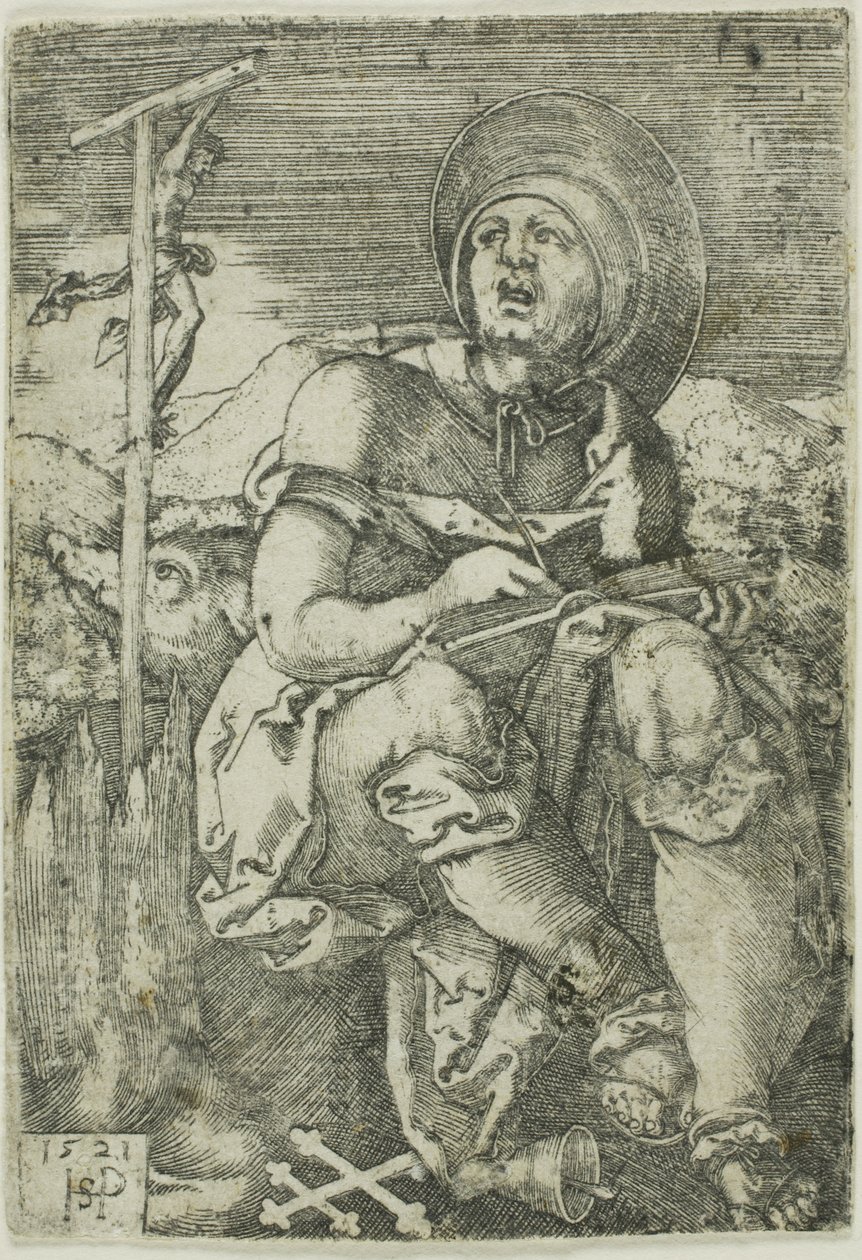 Santo Antônio, o Eremita de Hans Sebald Beham