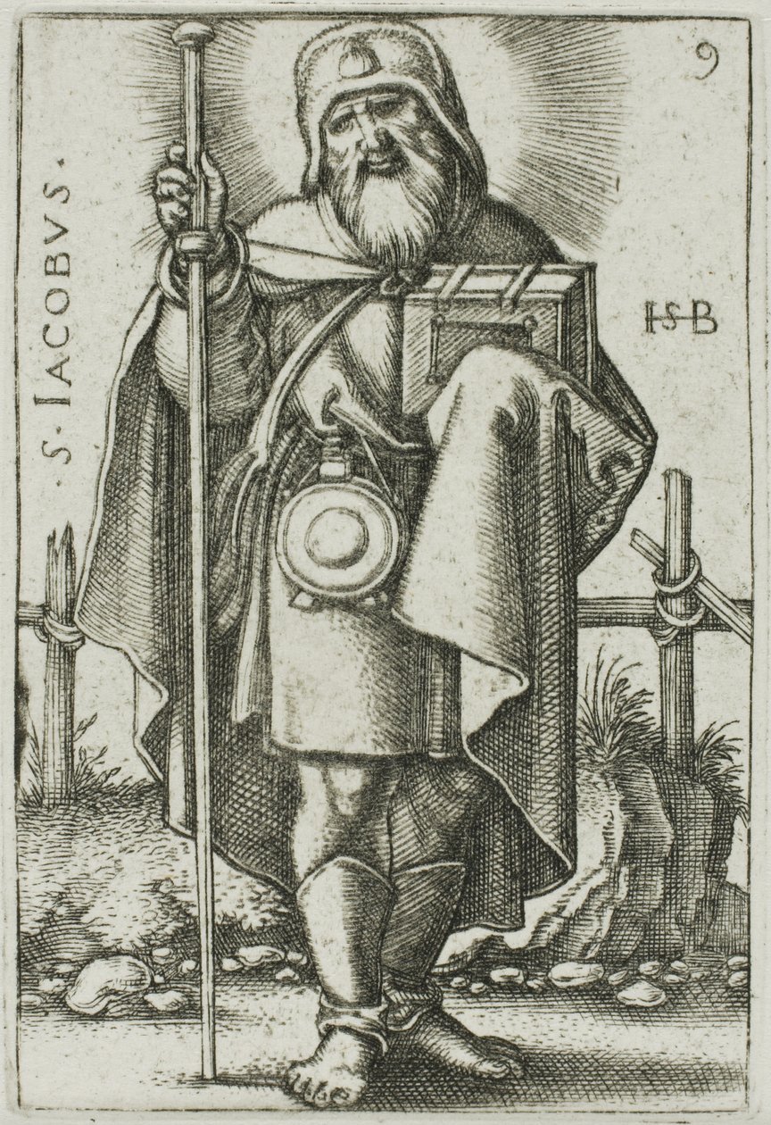 St. James Major, placa 9 de Os Doze Apóstolos de Hans Sebald Beham