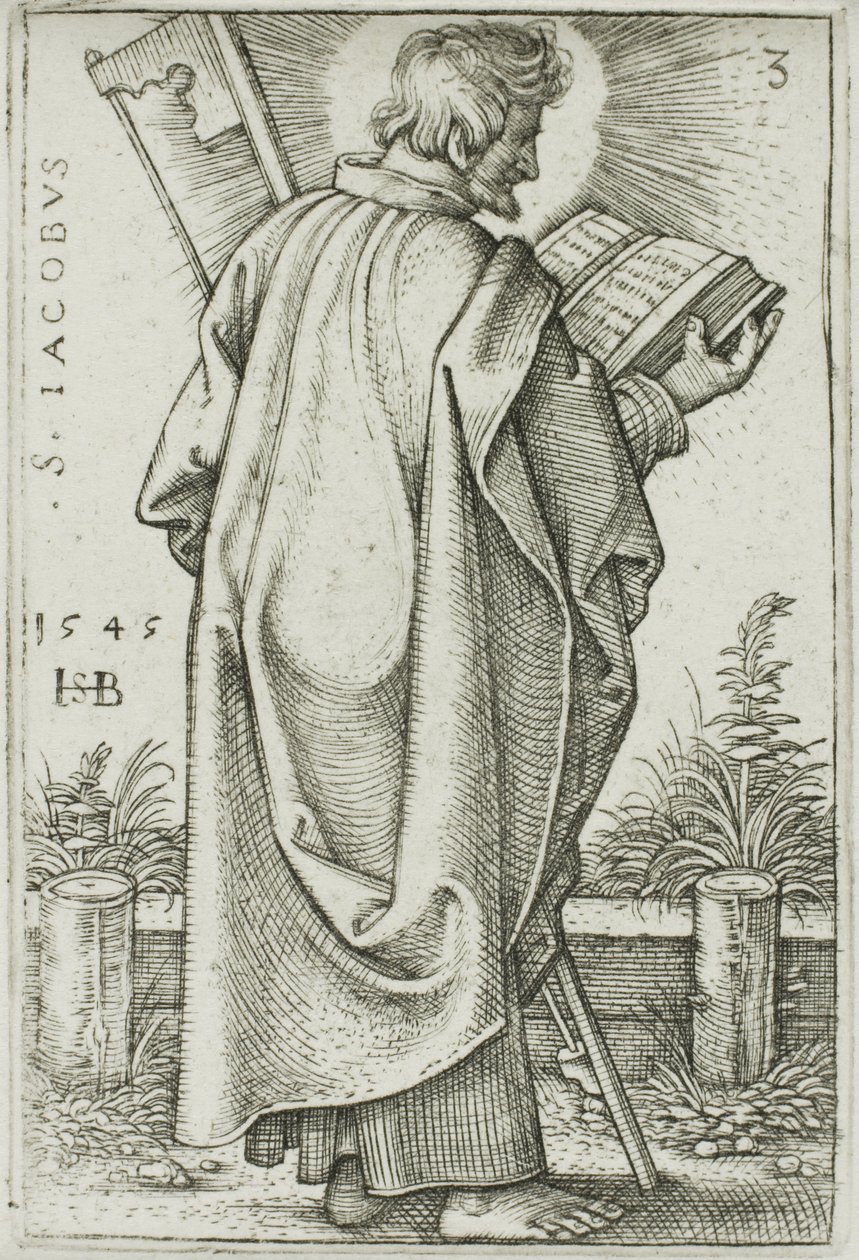 São Tiago Menor, placa 3 de Os Doze Apóstolos de Hans Sebald Beham