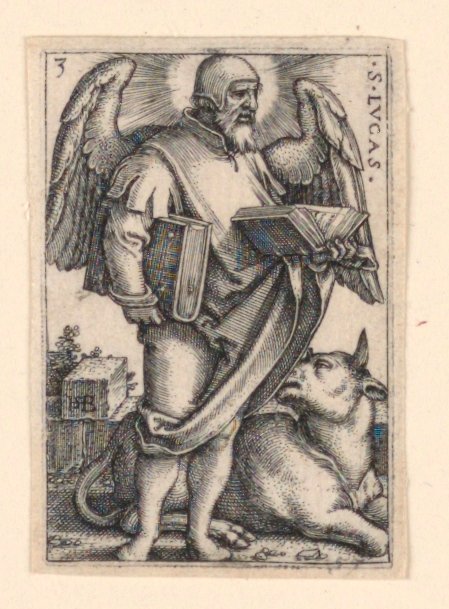 São Lucas, de Os Quatro Evangelistas de Hans Sebald Beham