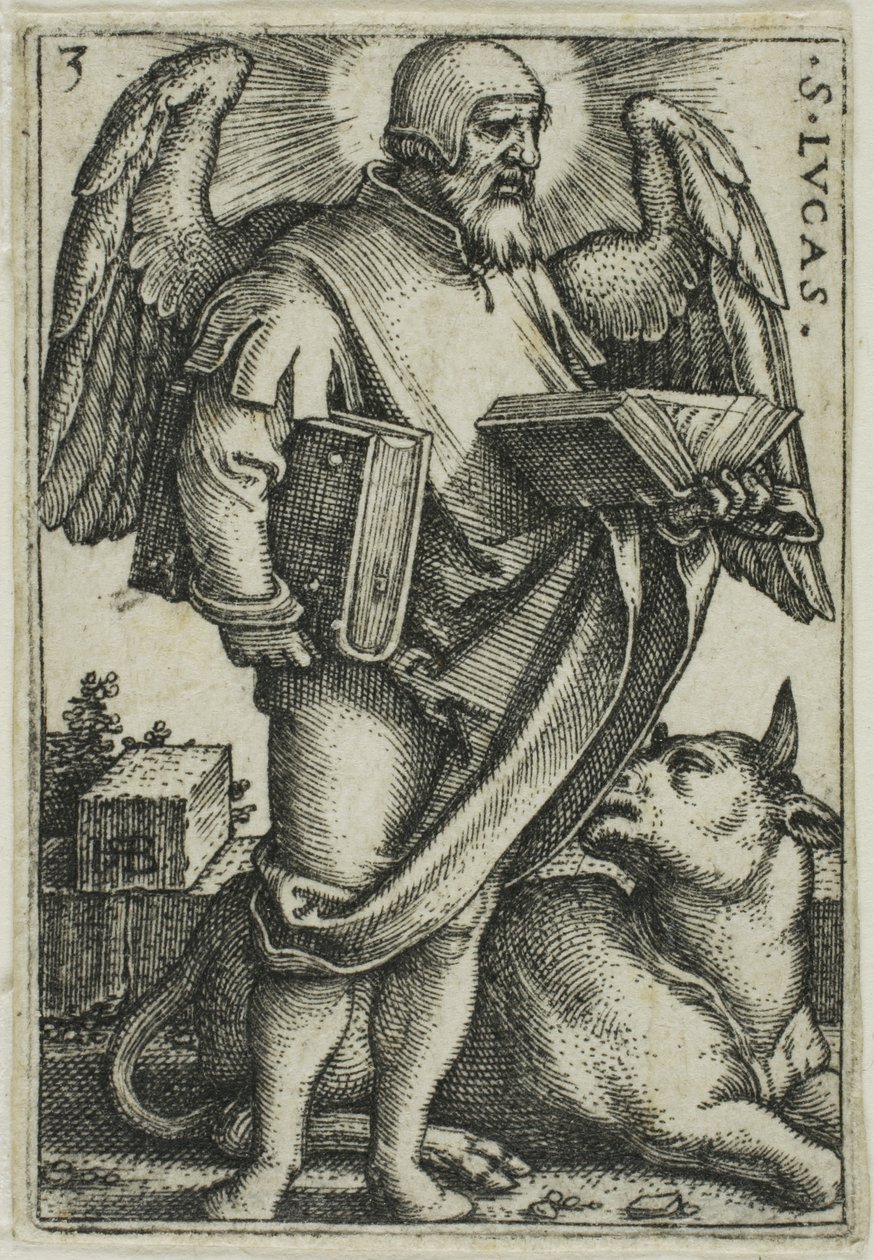 São Lucas, de Os Quatro Evangelistas de Hans Sebald Beham