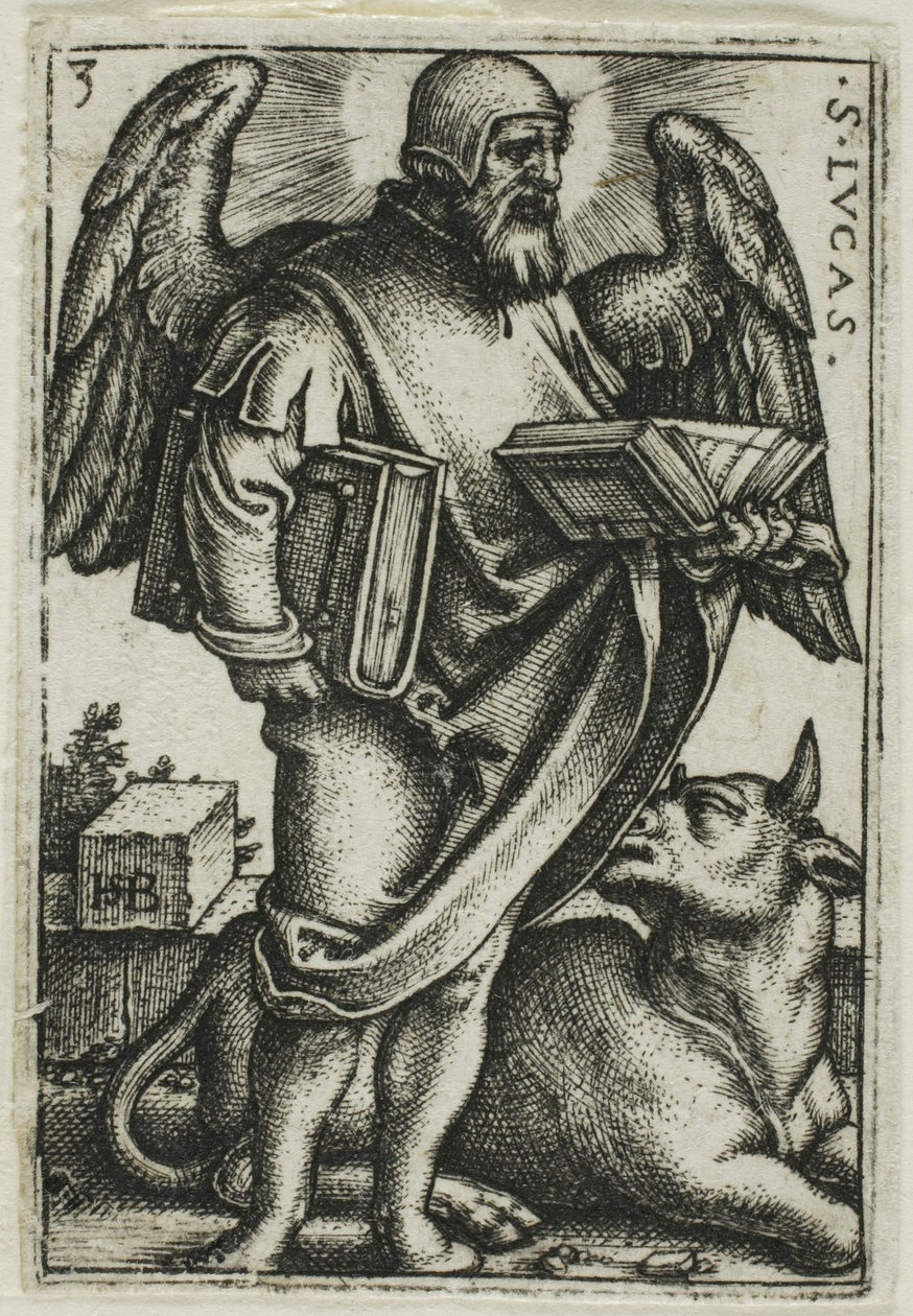 São Lucas, de Os Quatro Evangelistas de Hans Sebald Beham