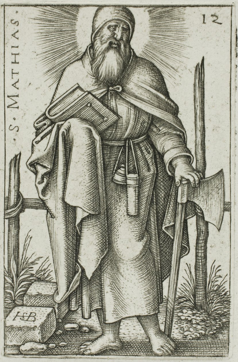 São Matias, placa 12 de Os Doze Apóstolos de Hans Sebald Beham