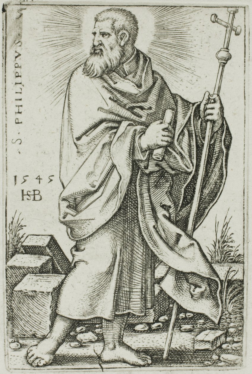 São Filipe, placa 5 de Os Doze Apóstolos de Hans Sebald Beham